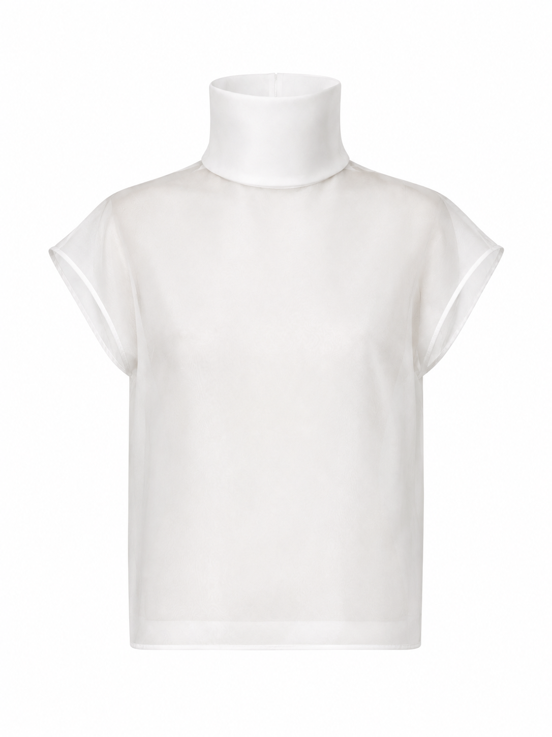 LUNA ORGANZA TOP IN BIANCO