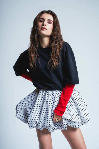 POLKA BUBBLE SKIRT