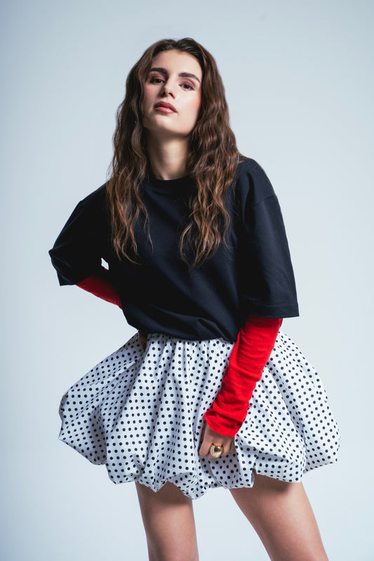 POLKA BUBBLE SKIRT