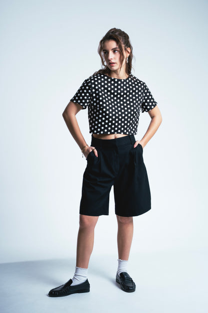 NOIR POLKA TOP